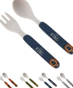 Lot de 2 couverts pour enfant motif jungle KIDS-Koopman Discount