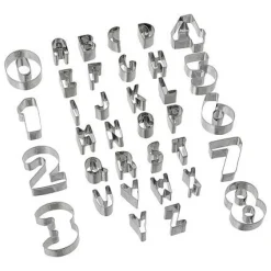 Lot de 30 emporte-pièces chiffres/lettres KITCHEN-JJA Sale