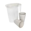 Lot de 4 gobelets avec carafe ALYTHIA
