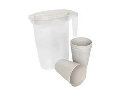 Lot de 4 gobelets avec carafe ALYTHIA