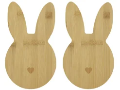 Lot de 2 planchettes tête de lapin EASTER