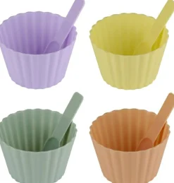 Lot de 8 pots à dessert / glace ALPINA