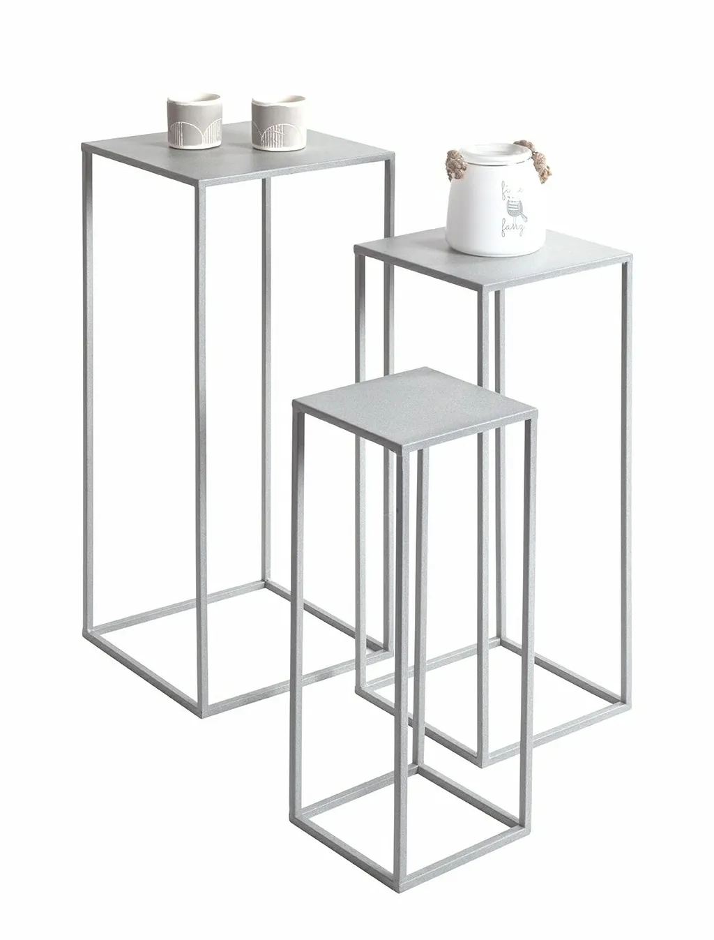 Lot de 3 sellettes porte-plantes VALLETTA 2-Haku New