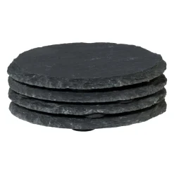 Lot de 4 sous-verres ronds SCHIEFER-Gasper Best