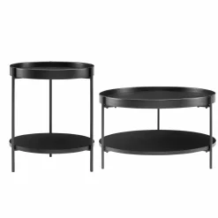 Lot de 2 tables basses 367070-Salesfever Hot