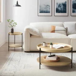 Lot de 2 tables basses 367087-Salesfever Online