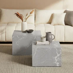 Lot de 2 tables basses AGUNG-Salesfever Clearance