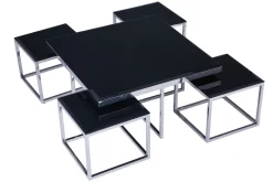 Lot de 5 tables basses C94-Euro Tische Clearance