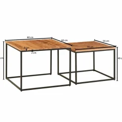 Lot de 2 tables basses DOI HUAMODNOI