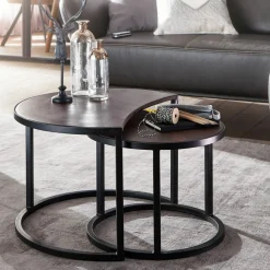 Lot de 2 tables basses DOI KHON RONG-Skyport Discount