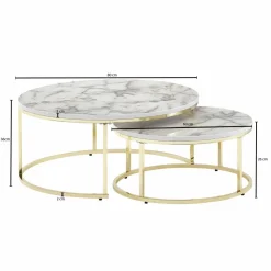 Lot de 2 tables basses LAM LUK KA-Skyport Hot
