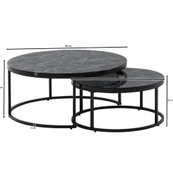 Lot de 2 tables basses LAM LUK KA-Skyport Sale