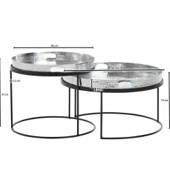 Lot de 2 tables basses YALA