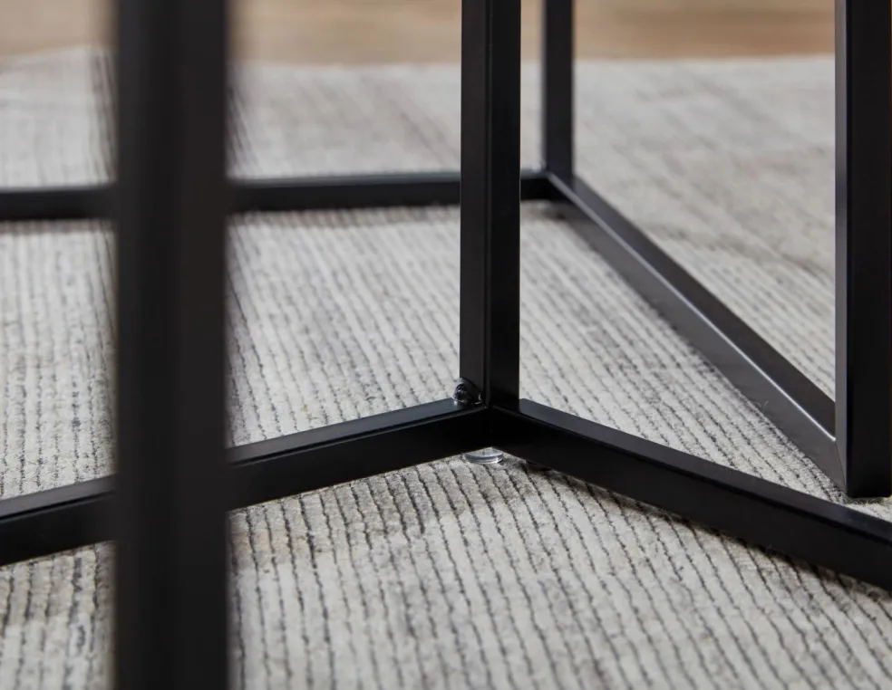 Lot de 2 tables d'appoint BURI RAM