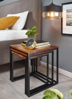 Lot de 3 tables d'appoint BURI RAM-Skyport Clearance