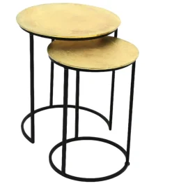 Lot de 2 tables d'appoint CATANIA-Concept Outlet