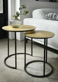 Lot de 2 tables d'appoint CATANIA-Concept Outlet