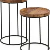 Lot de 2 tables d'appoint CHON BURI