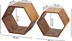 Lot de 2 tables d'appoint LOP BURI