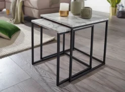 Lot de 2 tables d'appoint LAMPHUN-Skyport Online