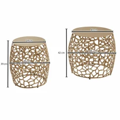 Lot de 2 tables d'appoint WICHIAN BURI