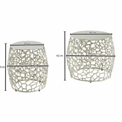 Lot de 2 tables d'appoint WICHIAN BURI-Skyport Hot