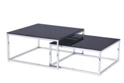 Lot de 2 tables gigognes C89S-Euro Tische Outlet