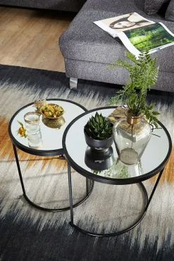 Lot de 2 tables gigognes CHIANG RAI-Skyport Discount