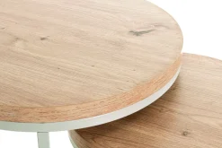 Lot de 2 tables gigognes LEVI