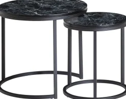Lot de 2 tables gigognes LAM LUK KA-Skyport Discount