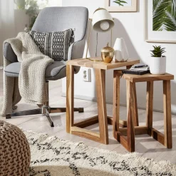 Lot de 2 tables gigognes LOEI