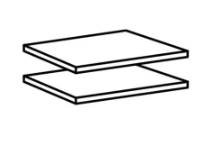 Lot de 2 tablettes amovibles MALTA 899-Wimex Discount