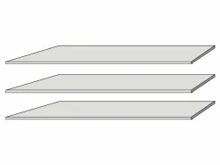 Lot de 3 tablettes amovibles WNND92 RONDINO-Forte Best