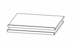 Lot de 2 tablettes pour chaussures A0033.9FG2