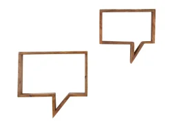 Lot de 2 étagères murales ANTWERPEN