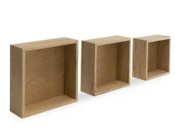 Lot de 3 étagères murales KALISI