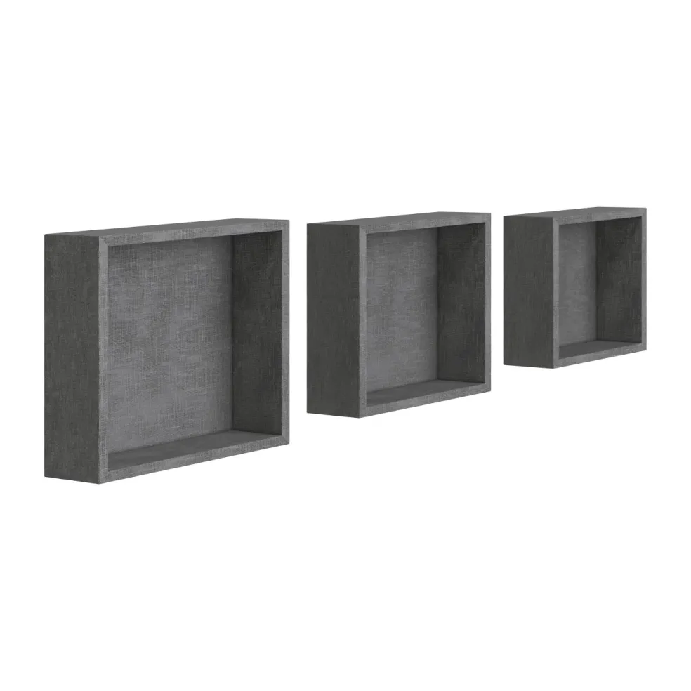 Lot de 3 étagères murales KALISI