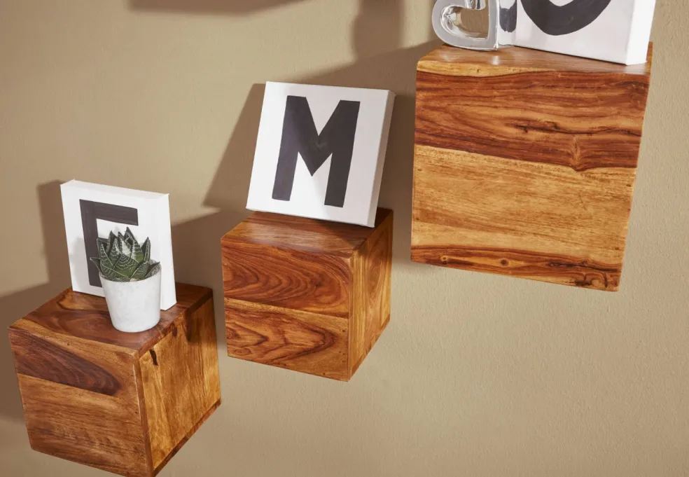 Lot de 4 étagères murales NEVADO HUASCARAN