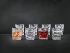 Lot de 8 verres à whisky ETHNO