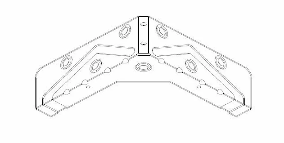 Lot d'équerres pour sommier électrique VARESE