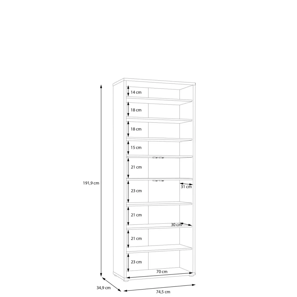 Meuble à chaussures ALICE SPRINGS-Forte Clearance