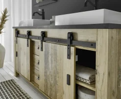 Meuble bas avec double vasque SHERWOOD-IMV Sale