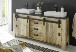 Meuble bas avec double vasque SHERWOOD-IMV Sale