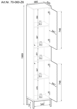 Meuble colonne BIRMINGHAM