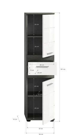 Meuble demi-colonne ASSELA-Xonox Discount