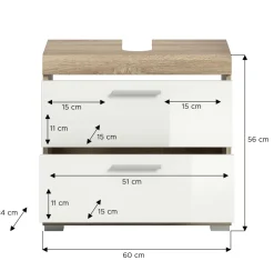 Meuble sous lavabo GIMBI
