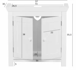 Meuble sous lavabo PALCARAJU-Skyport Discount
