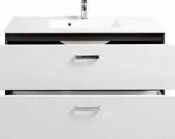 Meuble sous vasque 100 avec vasque en fonte minérale BOLOGNA-Held Best