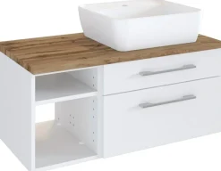 Meuble sous vasque 90 avec vasque à poser à droite DAVOS-Held Online