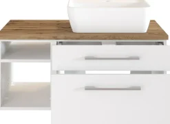 Meuble sous vasque 90 avec vasque à poser à droite DAVOS-Held Online